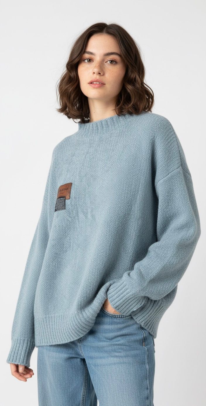 Go Casually Women's Sky Blue Pullover