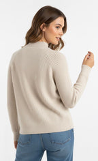 Go Casually Women's White Pullover