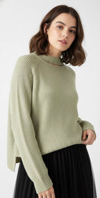 Go Casually Women's Jade Green Pullover