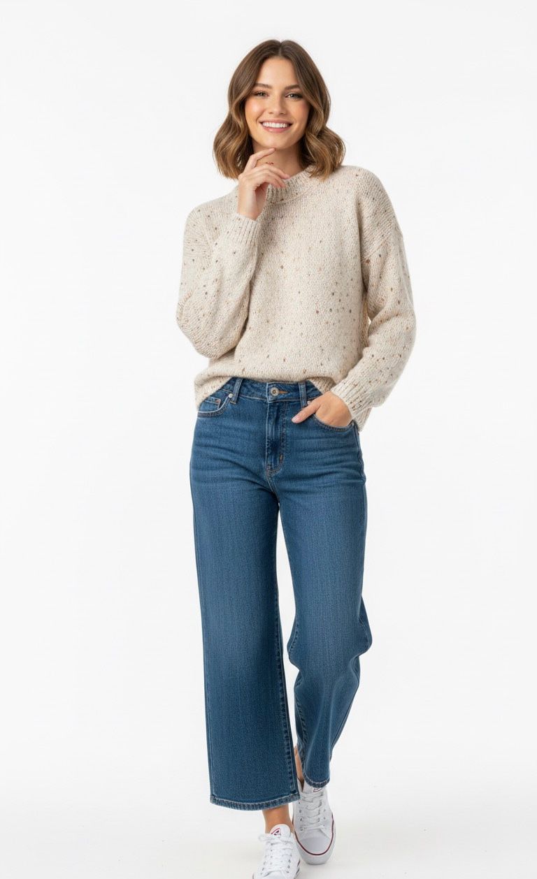 Go Casually Women's White Cardigan