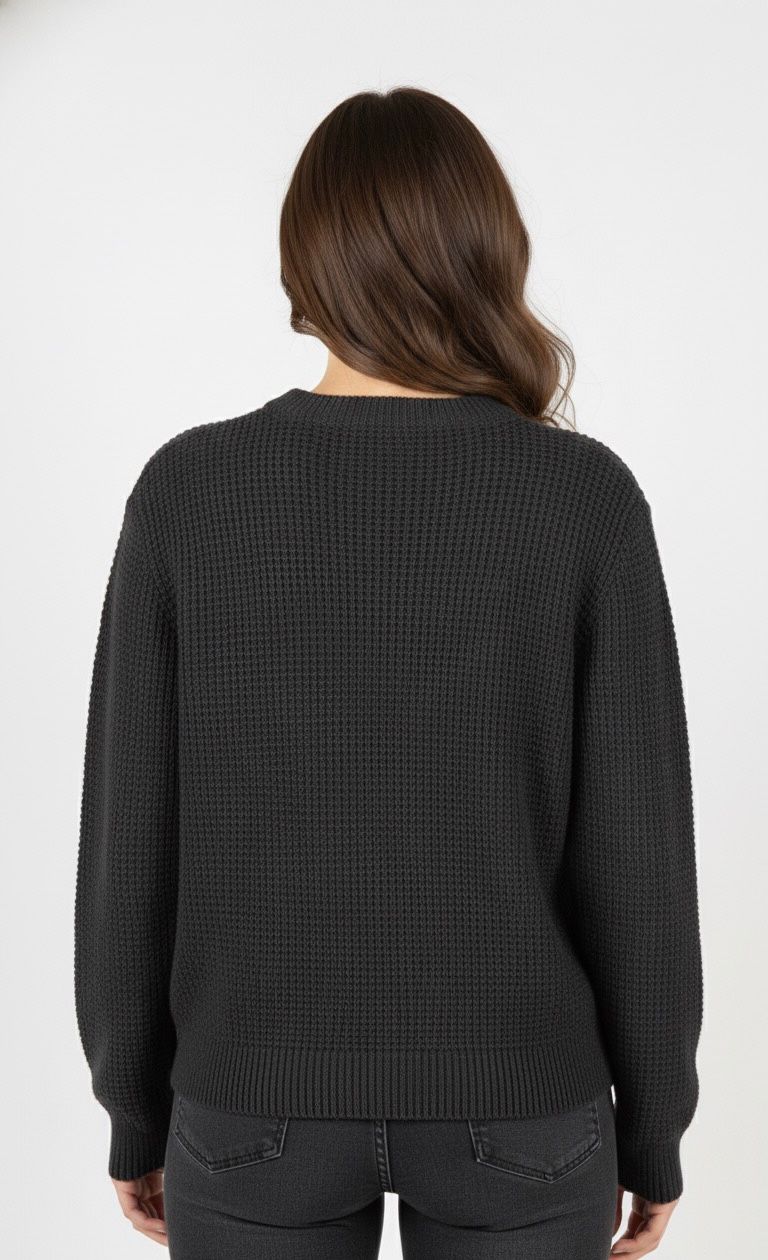 Go Casually Women's Black Pullover
