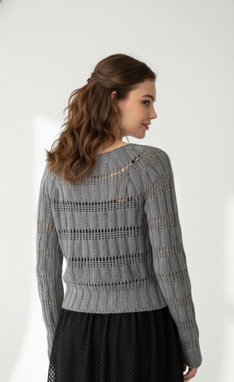Go Casually Women's Grey Cardigan
