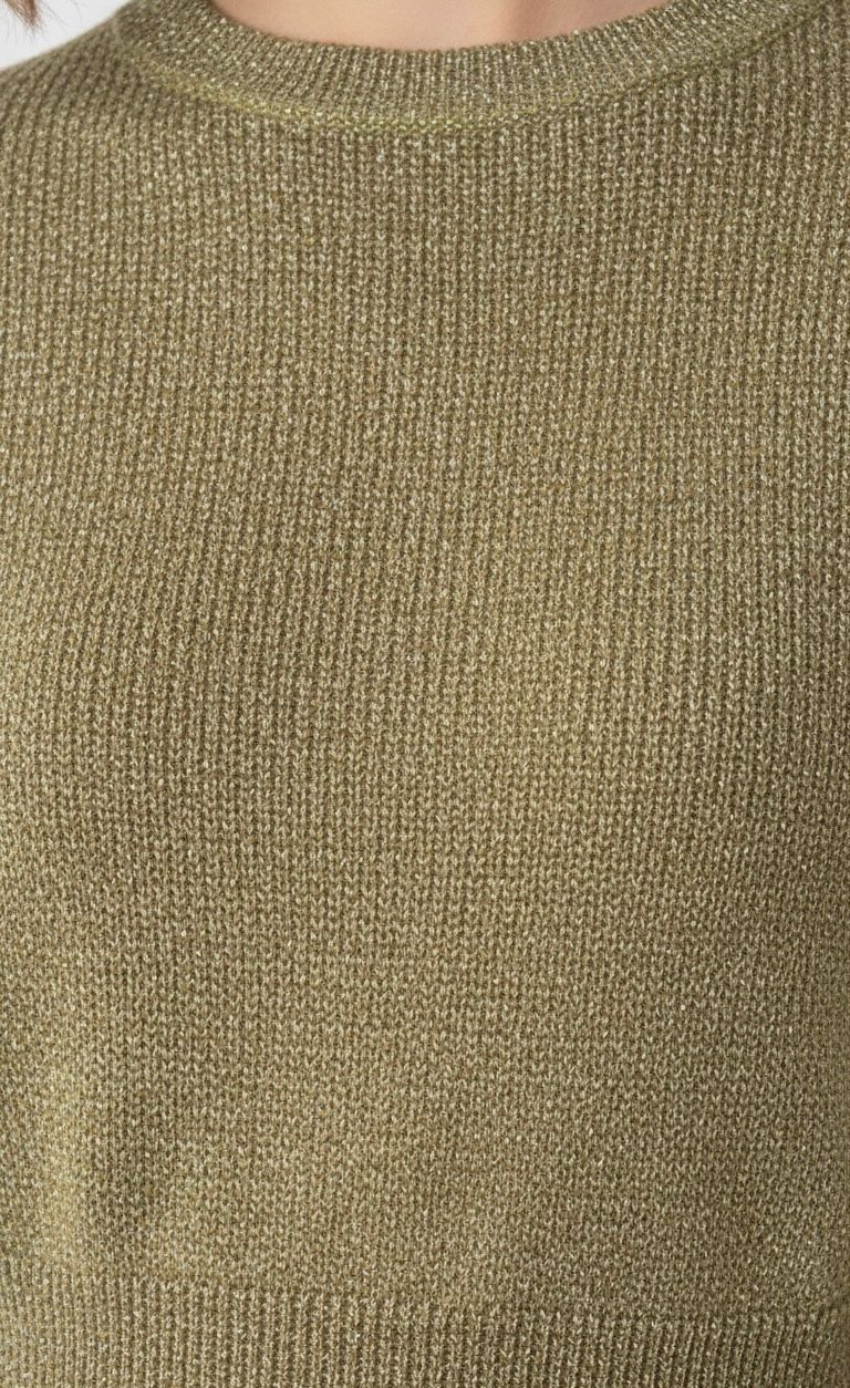 Go Casually Women's Green Winter Top