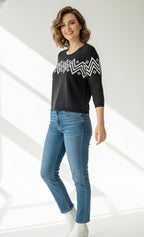Go Casually Women's Fitted Winter Top