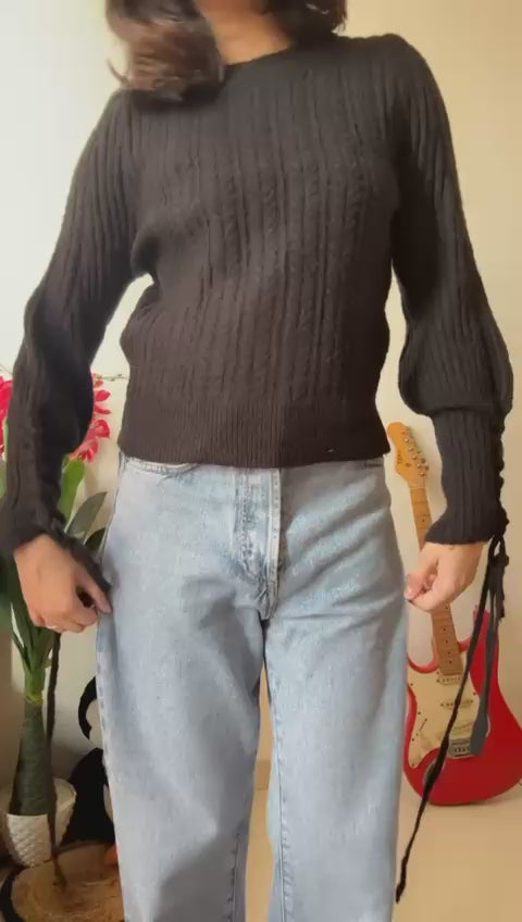 Go Casually Women's Black Cardigan