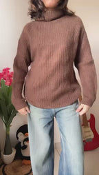 Go Casually Women's Brown Pullover