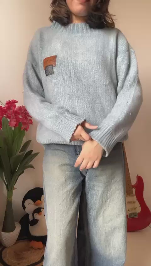 Go Casually Women's Sky Blue Pullover