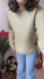 Go Casually Women's Jade Green Pullover