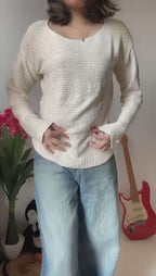 Go Casually Women's White Cardigan