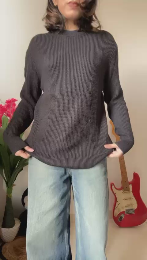 Go Casually Women's Black Pullover