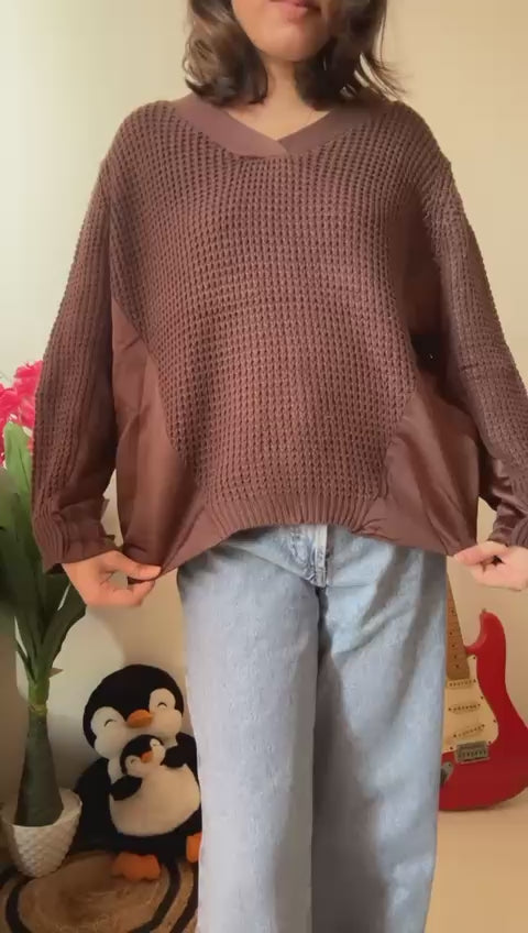 Go Casually Women's Brown Pullover