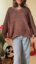 Go Casually Women's Brown Pullover