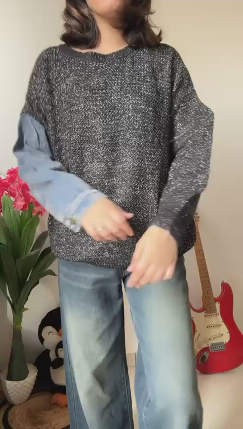 Go Casually Women's Black Pullover